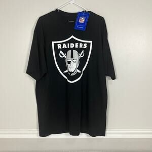 VTG Oakland Raiders NFL by Reebok Short Sleeve Logo T-Shirt Size XL Black NWT